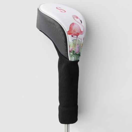 Tropisch Monogram Golfhoofd Hoesje Golfheadcover (Schuin)