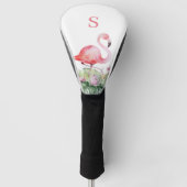 Tropisch Monogram Golfhoofd Hoesje Golfheadcover (Voorkant)