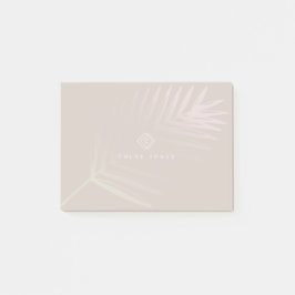 Tropisch monogram met zachte pastelgradiënt-tak post-it® notes