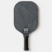 Tropisch monogram pickleball paddle (Voorkant)