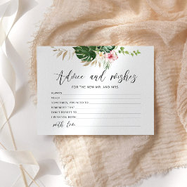 Tropisch monstera-advies en wenst vrijgezellenfees