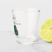 Tropisch Monstera Bachelorette Party Shot Glass Glas (Rechts)