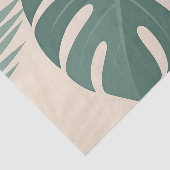 Tropisch Monstera-blad Botanische Sereniteit Tissuepapier (Detail)