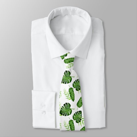Tropisch Monstera blad groen botanisch Stropdas (Gebonden)