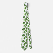 Tropisch Monstera blad groen botanisch Stropdas (Voorkant)