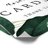 Tropisch Monstera Cadeaus en Kaarten Bord Poster (Hoek)