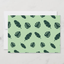 Tropisch Monstera en Palmbladeren Naadloos Patroon