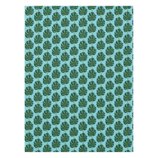 Tropisch Monstera floreel patroon tablecloe Tafelkleed (Voorkant)