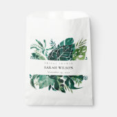 Tropisch Monstera Green Foliage Vrijgezellenfeest Bedankzakje (Voorkant)