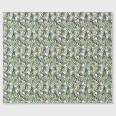 Tropisch Monstera groot Waterverf patroon Cadeaupapier (Vlak)