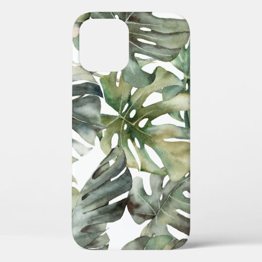 Tropisch Monstera groot Waterverf patroon Case-Mate iPhone Case (Achterkant)