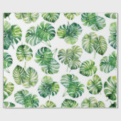 Tropisch Monstera inpakpapier (Vlak)