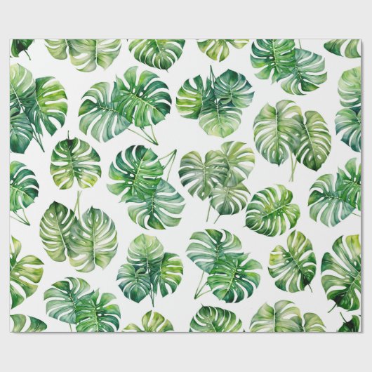 Tropisch Monstera inpakpapier (Vlak)