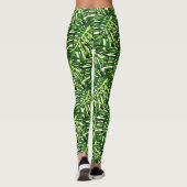 Tropisch Monstera laat Leggings exotische Feestdag (Achterkant)