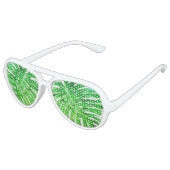 Tropisch Monstera Leaf Aviator Zonnebril (Gekanteld)