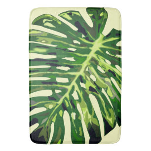 Tropisch Monstera Leaf Badmat