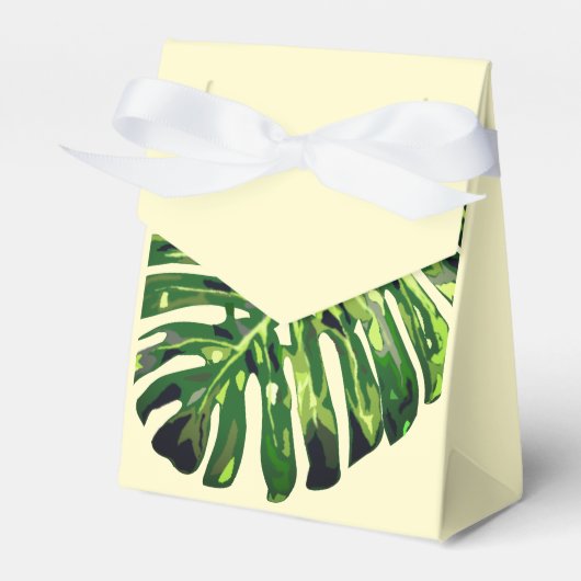 Tropisch Monstera Leaf Bedankdoosjes (Voorkant Zijde)