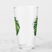 Tropisch Monstera Leaf - Exotic Glas (Rechts)