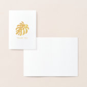 Tropisch Monstera Leaf Folie Kaarten (Display)