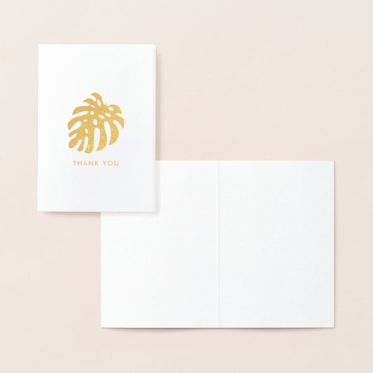 Tropisch Monstera Leaf Folie Kaarten (Display)