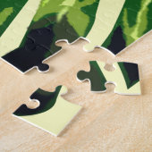 Tropisch Monstera Leaf - Groene Natuur Legpuzzel (Zijkant)