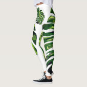 Tropisch Monstera Leaf Leggings (Links)