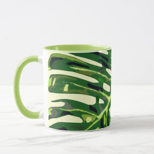 Tropisch Monstera Leaf Mok (Links)