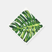 Tropisch Monstera Leaf Napkins - Exotische ventila Servet (Hoek)