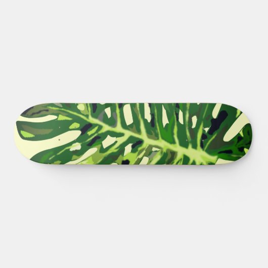 Tropisch Monstera Leaf - Persoonlijk Skateboard (Horizontaal)