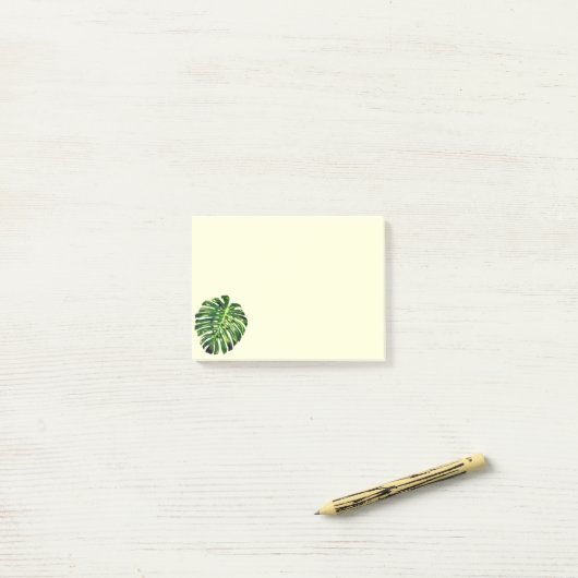 Tropisch Monstera Leaf - Post-it® Notes (Op bureau)