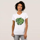 Tropisch Monstera Leaf - T-Shirt (Voorkant volledig)