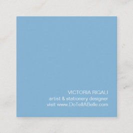 Tropisch Monstera Leaf Vierkante Visitekaartje