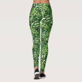 Tropisch Monstera Leaves 2 Leggings (Achterkant)