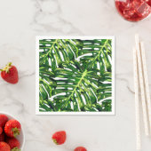 Tropisch Monstera Leaves Napkins Servet (Insitu)