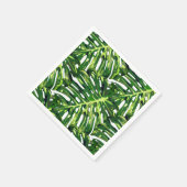 Tropisch Monstera Leaves Napkins Servet (Hoek)