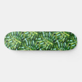 Tropisch Monstera Leaves Skateboard - Exotisch (Horizontaal)