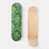 Tropisch Monstera Leaves Skateboard - Exotisch (Voorkant)