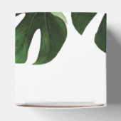 Tropisch Monstera Marble Wedding Bedankdoosjes (Bovenkant)