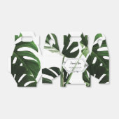 Tropisch Monstera Marble Wedding Bedankdoosjes (Uitgevouwen)