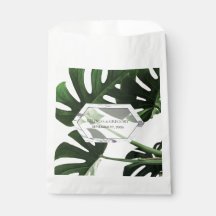 Tropisch Monstera Marble Wedding