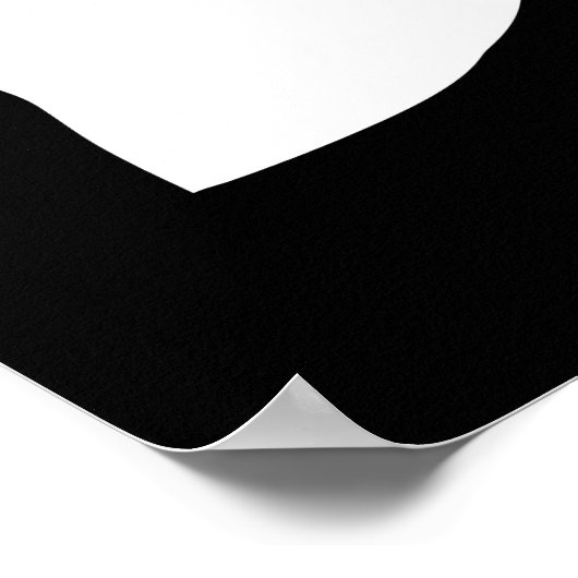 Tropisch Monstera Oerwoud Leaf Black en White Poster (Hoek)