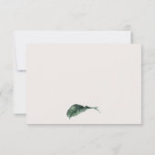 Tropisch Monstera Palm Leaf Bedankkaart (Achterkant)