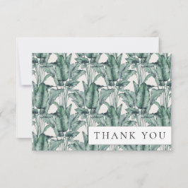 Tropisch Monstera Palm Leaf Bedankkaart