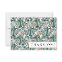 Tropisch Monstera Palm Leaf Hartelijk dank