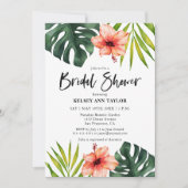 Tropisch Monstera Palm Vrijgezellenfeest Kaart (Voorkant)