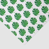 Tropisch Monstera palmblad Tissuepapier (Detail)