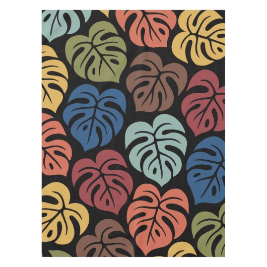 Tropisch Monstera-patroon Tafelkleed (Voorkant)