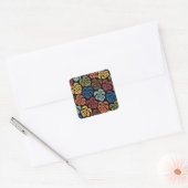 Tropisch Monstera-patroon Vierkante Sticker (Envelop)