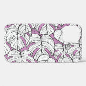 Tropisch Monstera Plant Herhalingspatroon Case-Mate iPhone Case (Achterkant (horizontaal))