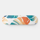 Tropisch Monstera Retro Vibes Patroon #1 #tropical Persoonlijk Skateboard (Horizontaal)